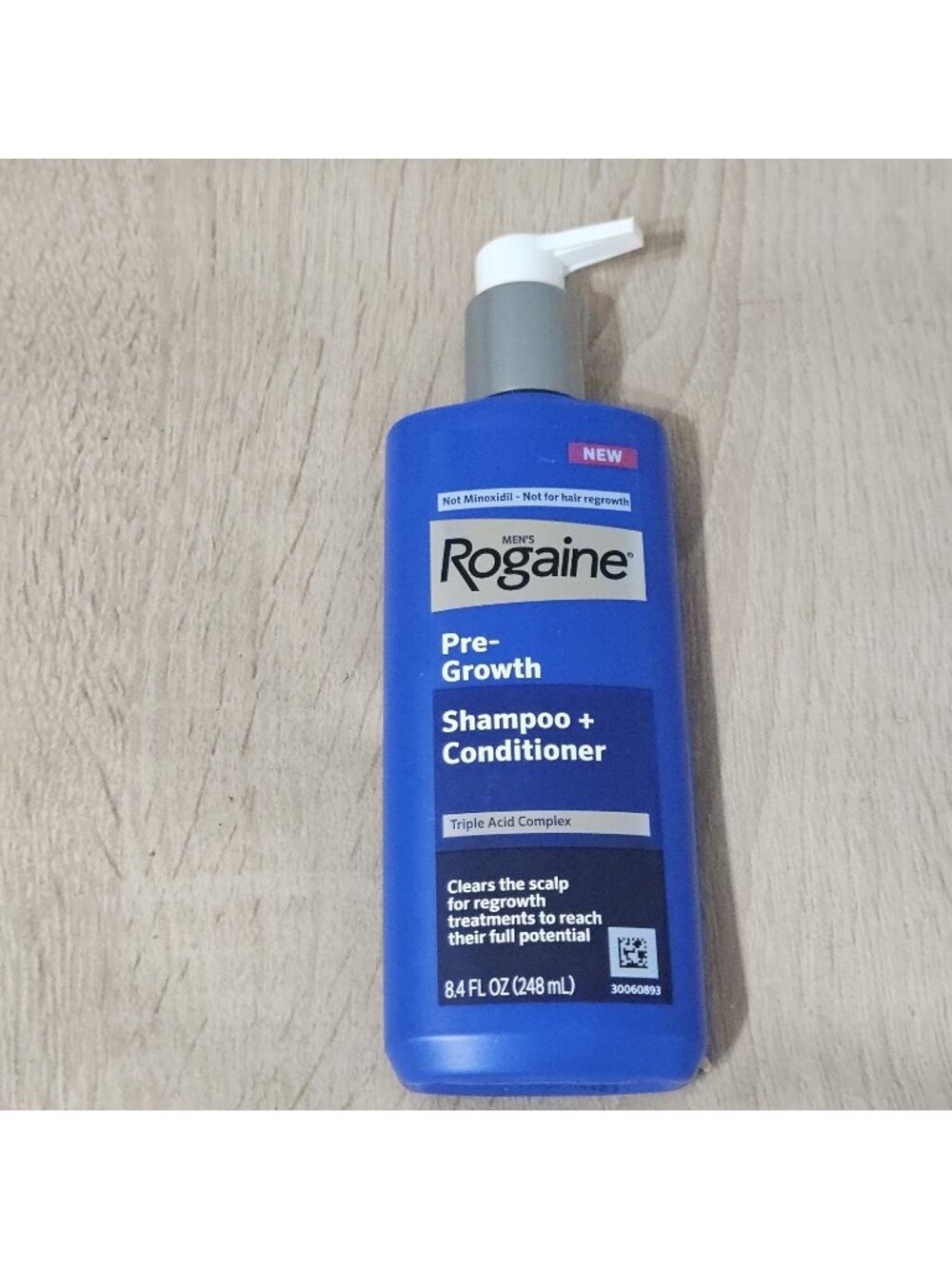 Rogaine Pre-Growth Shampoo + Conditioner 8.4 oz Pump Bottle Triple Acid Complex